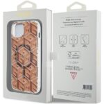 Guess GUHMP15MHGCUSTGW iPhone 15 Plus /14 Plus 6.7" brown hardcase IML GCube MagSafe - imagine 8