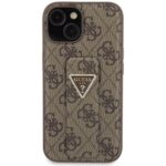 Guess GUHCP15SPGS4TDW iPhone 15 / 14 / 13 6.1" brown hardcase Grip Stand 4G Triangle Strass - imagine 3