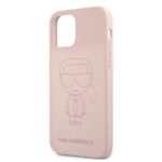 Karl Lagerfeld KLHCP12LSILTTPI iPhone 12 Pro Max 6,7" Silicone Ikonik Outline pink - imagine 6