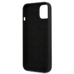 Guess GUHCP13MLS4GGBK iPhone 13/ 14 / 15 6,1" black hard case Silicone 4G Logo - imagine 7