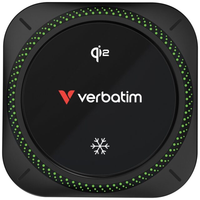 Car holder with wireless charger Verbatim n Drive Qi2 15W RGB CND-01 black 31860 - imagine 3