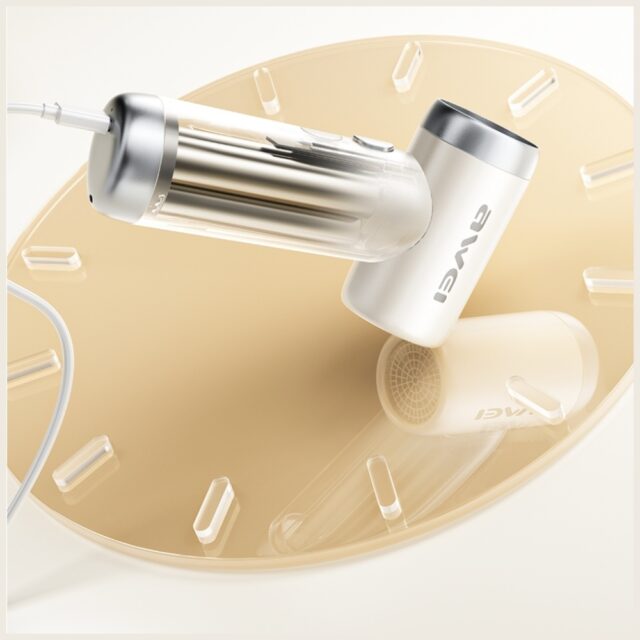 AWEI F40 3-in-1 3300mAh Multifunctional Fan White - imagine 5