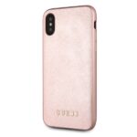 Guess GUHCPXSLSAPI iPhone X/Xs pink hard case Saffiano - imagine 3