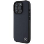 Mercedes MEHMP16X23RBGVV iPhone16 Pro Max 6.9" navy hardcase MB Wood Imitation Leather MagSafe - imagine 2