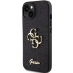 Guess GUHCP15MHG4SGK iPhone 15 Plus / 14 Plus 6.7" black hardcase Glitter Script Big 4G - imagine 2