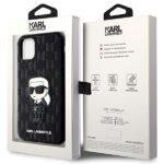 Karl Lagerfeld KLHCN61SAKHPKK iPhone 11/ Xr 6.1" black Saffiano Monogram Ikonik - imagine 8