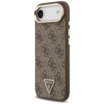 Case Guess 4G Triangle Logo MagSafe for iPhone Air brown gold - imagine 2