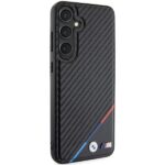 Case BMW BMHMS24M23PUDTK S24+ S926 black hardcase Carbon Tricolor Line MagSafe - imagine 4