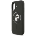 Karl Lagerfeld Silicone Karl&Choupette Ring MagSafe Case for iPhone 17 Black - imagine 6