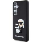 Karl Lagerfeld KLHCS24S3DRKCNK S24 S921 black hardcase 3D Rubber Karl&Choupette - imagine 2