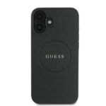 Guess GUHMP16MPGHSMMK iPhone 16 Plus 6.7" black hardcase Grained Ring MagSafe - imagine 3