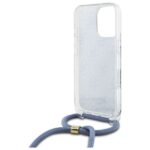 Guess GUHCP16XHC4SEB iPhone 16 Pro Max 6.9" blue hardcase Crossbody Cord 4G Print - imagine 6