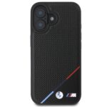 BMW BMHMP16M23PUPDK iPhone 16 Plus 6.7" black hardcase M Perforated Tricolor Line MagSafe - imagine 3