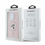 Karl Lagerfeld KLHMP16LSCMKCRHP iPhone 16 Pro 6.3" pink hardcase Silicone Karl&Choupette Heads - imagine 4