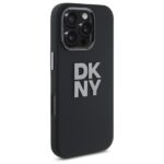 DKNY DKHCP16XSMCBSK iPhone 16 Pro Max 6.9" black hardcase Liquid Silicone Metal Logo - imagine 4