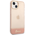 Guess GUHCP14SHGCOP iPhone 14 / 15 / 13 6.1" pink hardcase Translucent - imagine 4