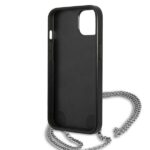Karl Lagerfeld KLHCP13MPMK iPhone 13 / 14 / 15 6,1" hardcase black Leather Textured and Chain - imagine 7