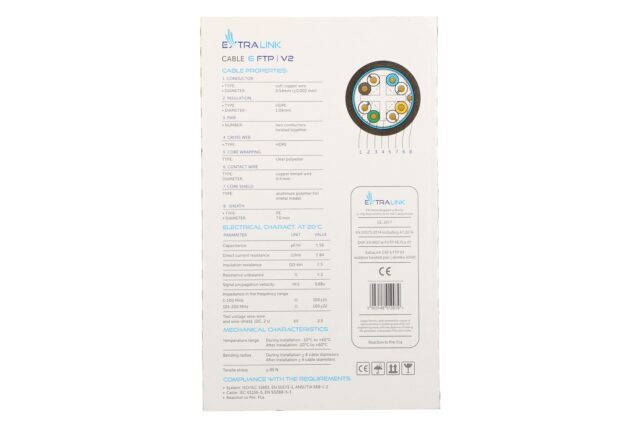 Extralink CAT6 FTP (F/UTP) V2 Outdoor | Twisted pair | 305M - imagine 4