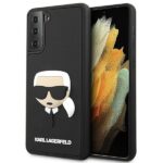 Karl Lagerfeld KLHCS21SKH3DBK S21 G991 black hardcase 3D Rubber Karl`s Head