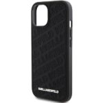 Karl Lagerfeld KLHCP15SPQKPMK iPhone 15/ 14 / 13 6.1" black hardcase Quilted K Pattern - imagine 6