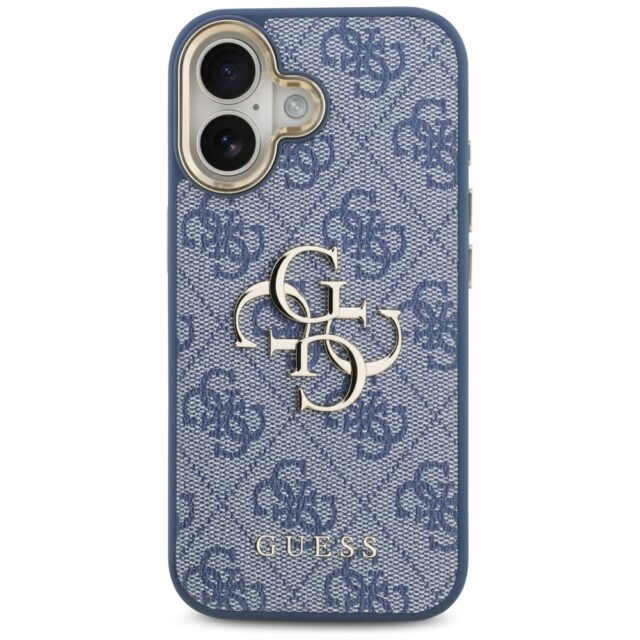 Case Guess 4G Big 4G Classic Logo for iPhone 17 blue gold - imagine 3