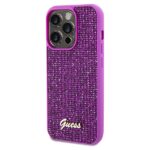 Guess GUHCP14XPMSDGSF iPhone 14 Pro Max 6.7" fuschia hardcase Disco Metal Script - imagine 2