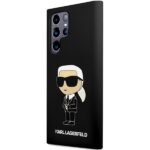 Karl Lagerfeld KLHCS24LSNIKBCK S24 Ultra S928 hardcase black Silicone Ikonik - imagine 2