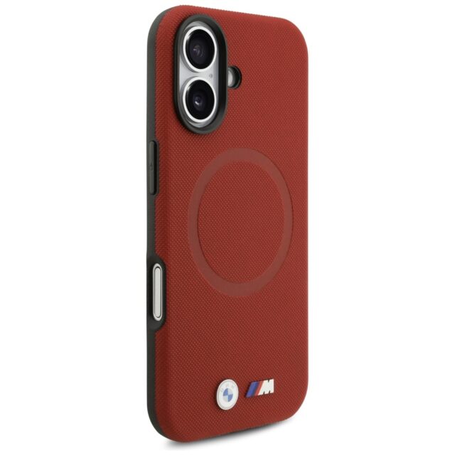 BMW M FW Metal Logo MagSafe Case for iPhone 17 Red - imagine 4