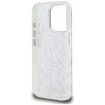Case Karl Lagerfeld IML Karl Script Pattern MagSafe for iPhone 16 Pro white - imagine 7