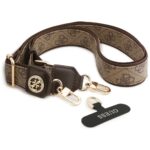 Universal lanyard Guess CBDY 4G Tether Patch Strass Metal Logo brown - imagine 2