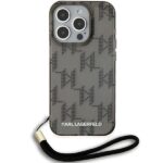Karl Lagerfeld KLHCP15XHKDPNSK iPhone 15 Pro Max 6.7" black hardcase IML Mono KL Pattern & Cor - imagine 2
