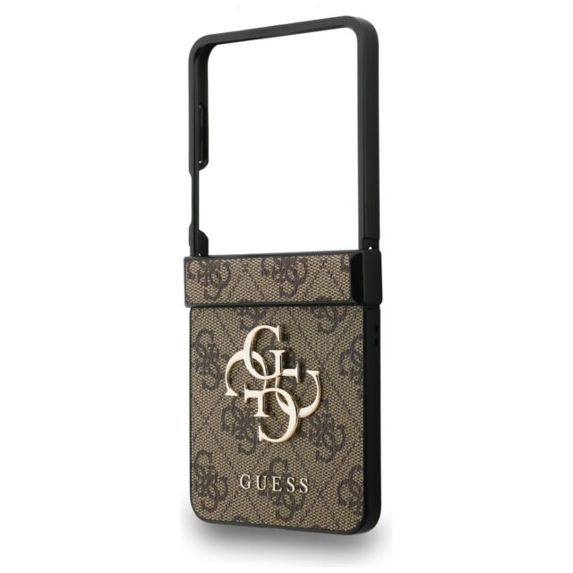 Guess Big 4G Logo Classic Logo Case for Samsung Galaxy Z Flip7 Brown - imagine 6