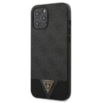 Guess GUHCP12LPU4GHBK iPhone 12 Pro Max 6,7" grey hardcase 4G Triangle Collection