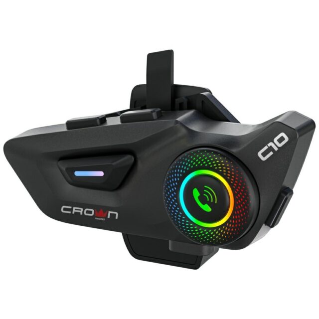Motorcycle intercom Crown C10 Bluetooth 5.3 black - imagine 7