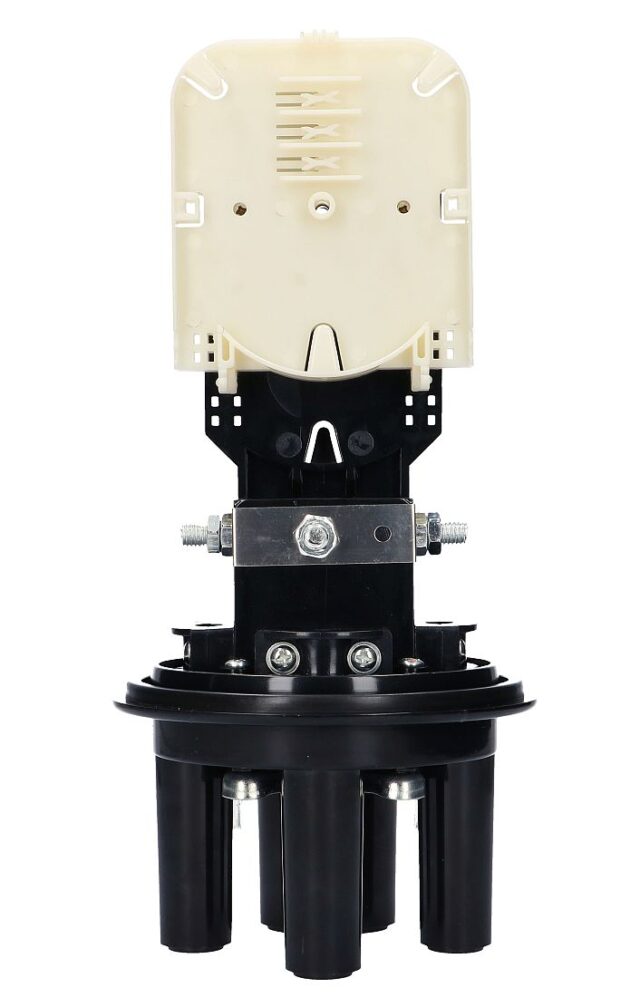 Extralink Grant | FTTX Closure | 2 trays, 24 core, black - imagine 2