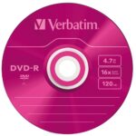 DVD-R Verbatim COLOUR SLIM Disc 4.7GB 16X 5pcs multicolored 43557 - imagine 2