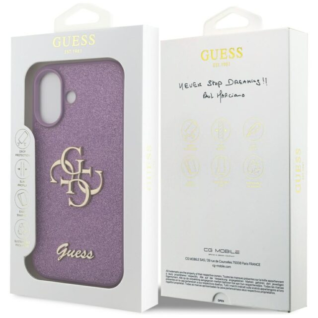 Case Guess Fixed Glitter Big 4G for iPhone 17 lilac - imagine 8