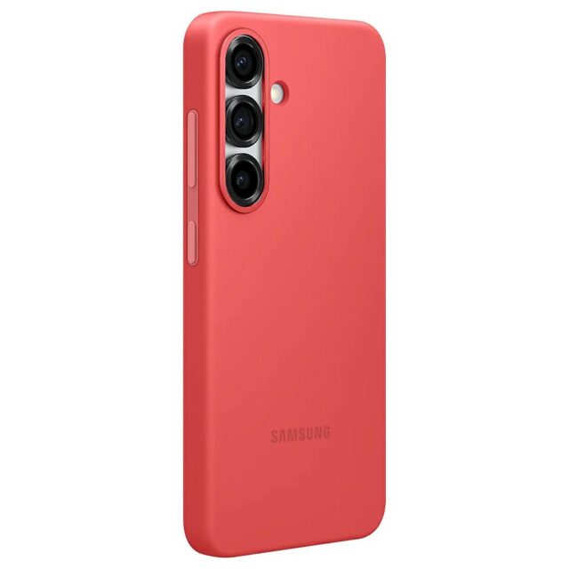Samsung Silicone Case for Galaxy S25+ red - imagine 3