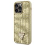 Guess GUHCP14XHDGTPD iPhone 14 Pro Max 6.7" gold hardcase Rhinestone Triangle - imagine 2