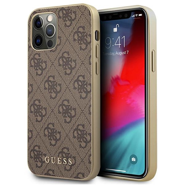cps-c9255ee9b31e3b77ef9051f8d25c7fde-2025-12-06-13-02-50 Guess GUHCP12MG4GB iPhone 12/12 Pro 6,1" brown hard case 4G Collection - imagine 1
