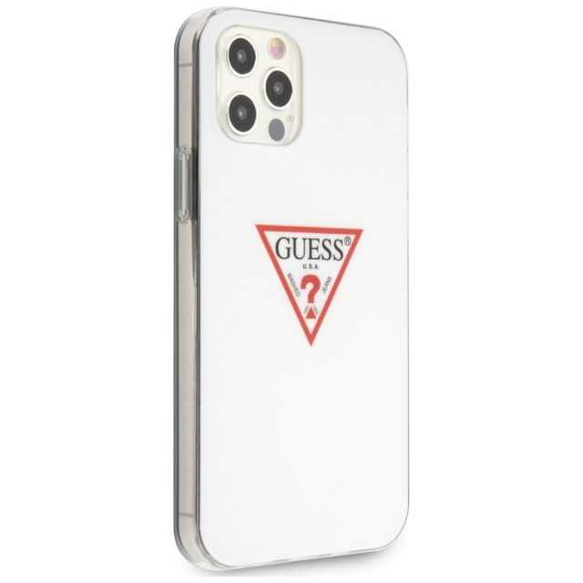 Guess GUHCP12LPCUCTLWH iPhone 12 Pro Max 6,7"  white hardcase Triangle Collection - imagine 4