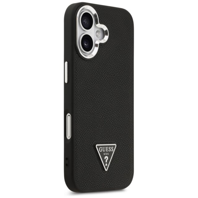 Guess Grained Triangle Logo MagSafe case for iPhone 17 black - imagine 4