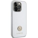 Guess GUHCP15LPS4DGPS iPhone 15 Pro 6.1" silver hardcase Strass Metal Logo - imagine 4