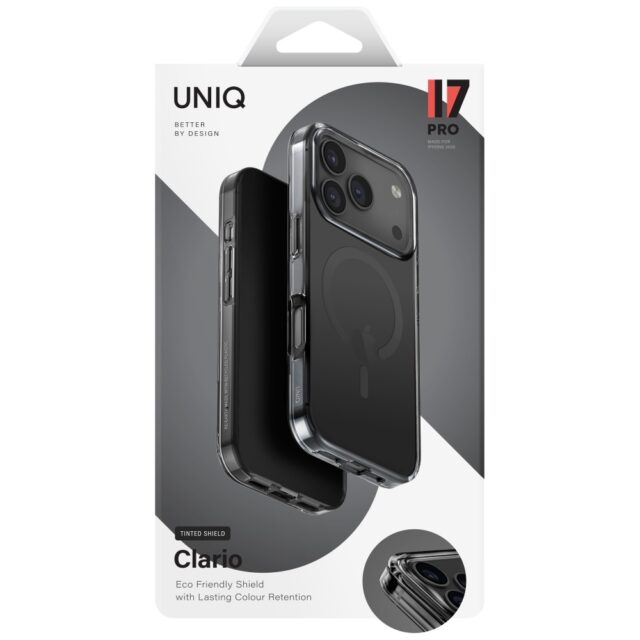 UNIQ Clario Case for iPhone 17 Pro Magclick Charging Black - imagine 5