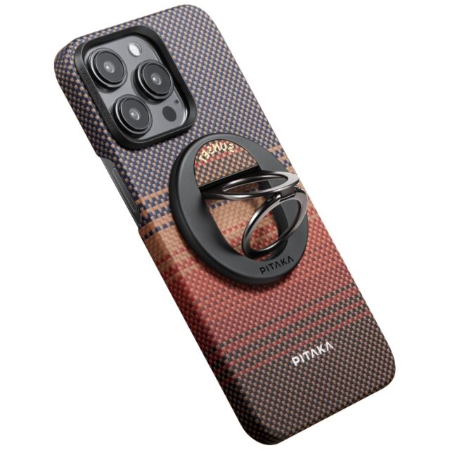 Magnetic holder PITAKA MagEZ Grip 3 MagSafe for phone sunset - imagine 7