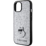 Karl Lagerfeld KLHCP15SGCNPSG iPhone 15/ 14 / 13 6.1" silver hardcase Fixed Glitter Choupett - imagine 6