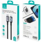 USAMS Huan Series SJ753 30W USB-C to Lightning cable 1.2 m tarnish - imagine 3