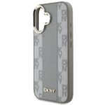 DKNY DKHMP16SPCPVSLE iPhone 16 6.1" beige hardcase Checkered Pattern Magsafe - imagine 6