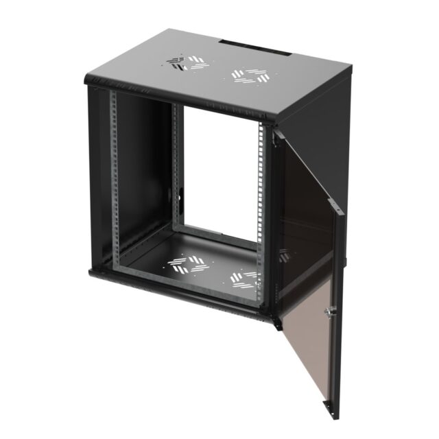 Extralink Premium 12U 600x450 Black | Rack cabinet | tool-free mounting, wall-mounted - imagine 4