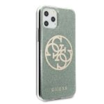 Guess GUHCN65PCUGLKA iPhone 11 Pro Max khaki hard case 4G Circle Glitter - imagine 5